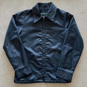 Vintage 80s Green Nylon Work Jacket
